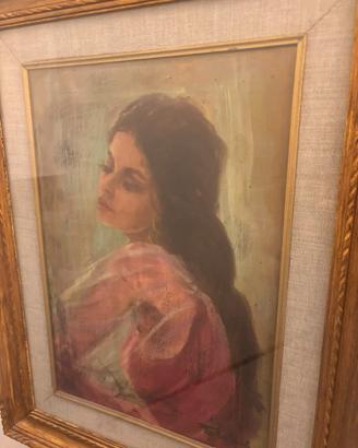 Dipinti olio su tela Idilio Falciani