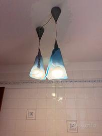 Lampadario doppio Murano