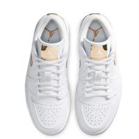 Nike Jordan 1 Low Bianco Metallic Oro
