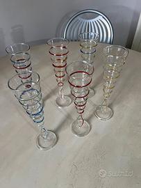 Set di 6 bicchieri champagne