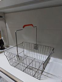 Cestino vintage di ferro