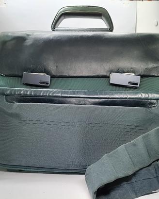 Borsa da lavoro a tracolla Piquadro Verde Pelle.