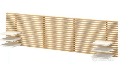 MANDAL  IKEA Testiera, betulla/bianco, 240 cm