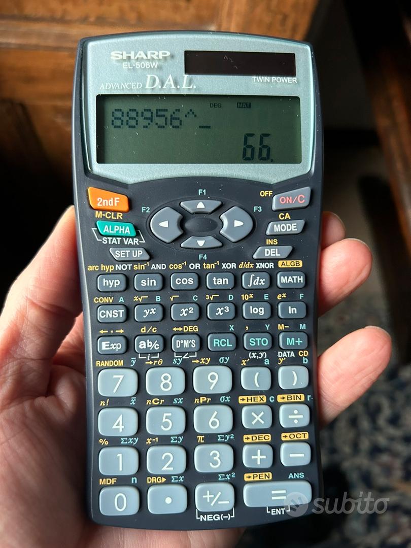 Calcolatrice scientifica sharp el 506w - Informatica In vendita a Varese