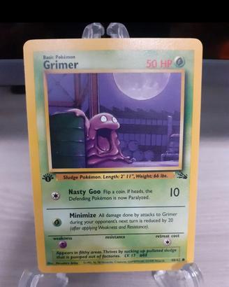 Pokémon Grimer 1st edition 48/62 fossil vintage