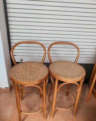 sgabelli snack cucina in ciliegio