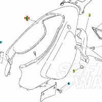 Codone blu Aprilia Rally50 liquid cooled AP8238880