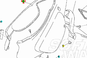 Codone blu Aprilia Rally50 liquid cooled AP8238880