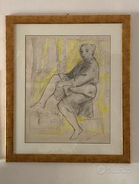 Disegno originale Bruno Calvani – Figura femminile