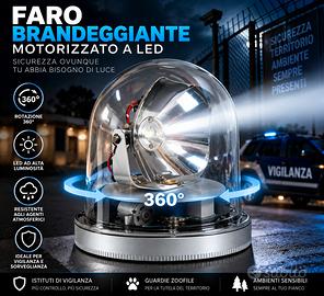 Faro brandeggiante magnetico led