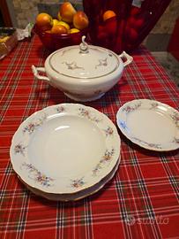 servizio piatti antiquariato da 6 L.S. & S. 