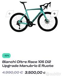 Bici Corsa Bianchi 2025 oltre Race Pro di2 105 shi