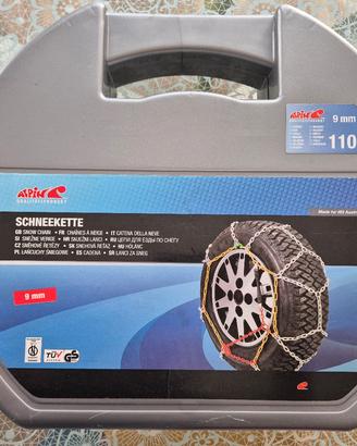 Catene da neve Alpin 9mm  110 omologate, mai usate