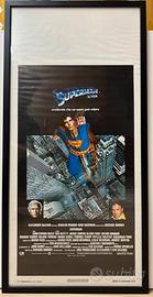 Locandina originale Superman 1978 con cornice