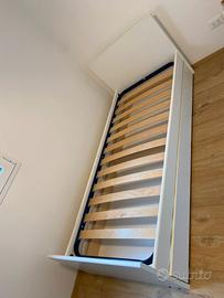 Letto IKEA una piazza bianco