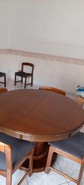 tavolo in legno rotondo allungabile  10-12 posti 