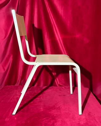 4 sedie in ferro industrial