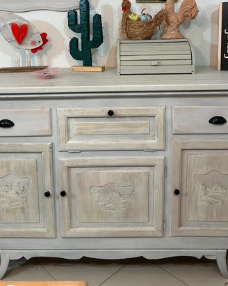 Credenza in legno stile provenzale Shabby