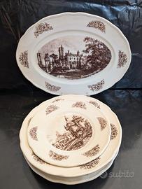 servizio piatti da sei con piatto da portata ovale