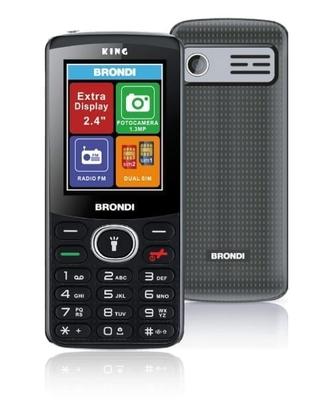 Cellulare Brondi King  + dual sim + caricatore