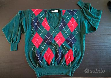 Maglione vintage Pringle of Scotland Argyle Lana