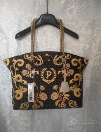 Borsa a tracolla con ricami, Pollini