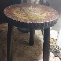 sgabello da mungitura in legno