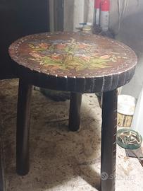 sgabello da mungitura in legno