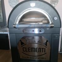 Forno clementi legna gas inox refrattario pizza