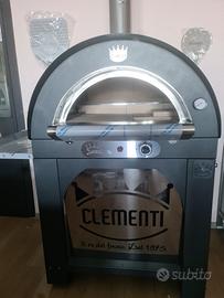 Forno clementi legna gas inox refrattario pizza