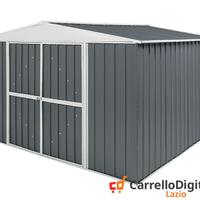 Box in Acciaio da giardino 360x345 grigio scuro