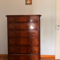 settimino stile classico in noce e radica