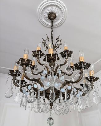 Lampadario cristallo vintage