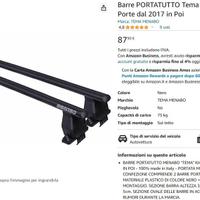 barre portatutto per kia picanto