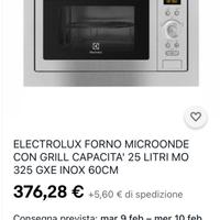 Forno microonde da incasso