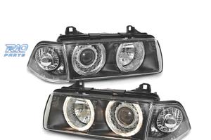 FARI BMW E36 COUPE CABRIO ANGEL EYES FONDO NERO