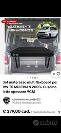 Vw multivan sistema letto