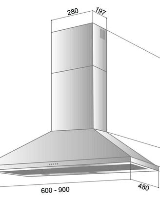 Cappa cucina Platos PC290 nuova!