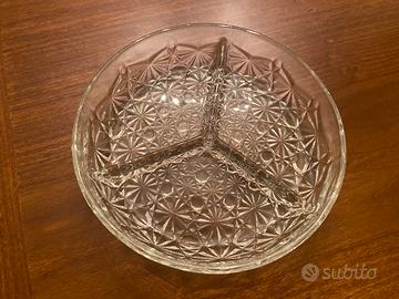 Piattino svuotatasche in vetro lavorato