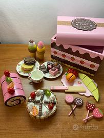 Giochi in legno  di pasticceria per bambina -SXPC-