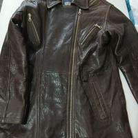 giacca pelle biker globe trotter taglia M