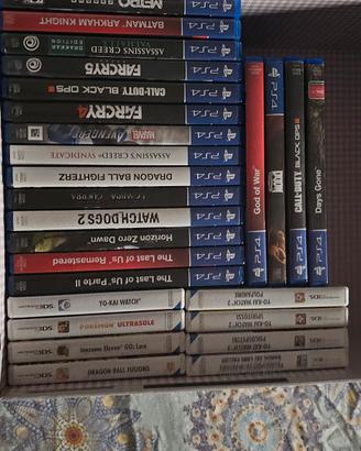 giochi ps4 e nintendo 3ds