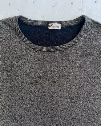 Top Tezenis effetto lurex nero e oro