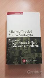 Manuale di letteratura italiana medievale moderna