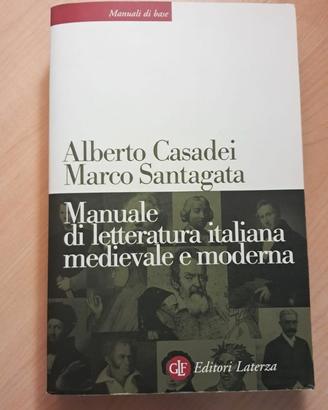 Manuale di letteratura italiana medievale moderna