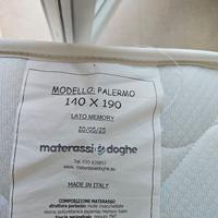 Materasso 140x190 altezza 23cm molle insacch.