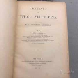 Trattato dei titoli all'ordine. 1899