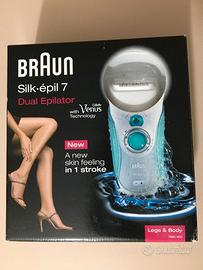 Silk-Epil 7 Braun Dual Epilator - Wet & Dry  (New)