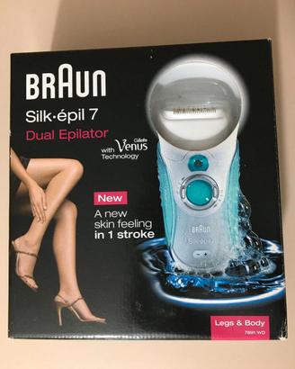 Silk-Epil 7 Braun Dual Epilator - Wet & Dry  (New)