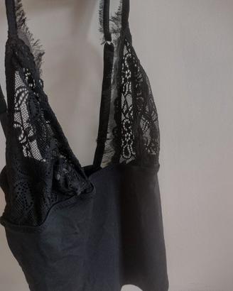 canottiera t3 nera infiore intimissimi